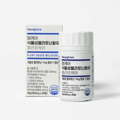 영케어 식물성 멜라토닌 함유 멜라영케어 600mg x 60정