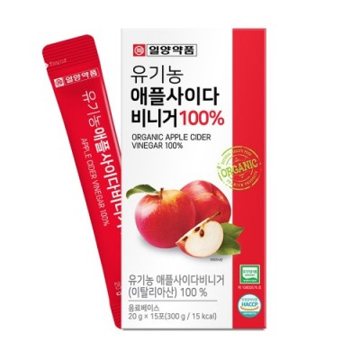 일양약품 유기농 애플사이다 비니거 100% 20g x 15포